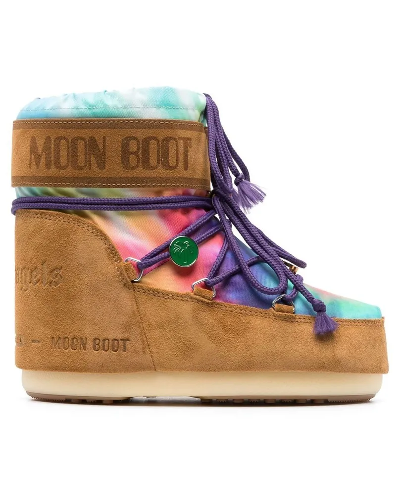 Palm Angels Stiefel mit Logo-Print - Braun Braun