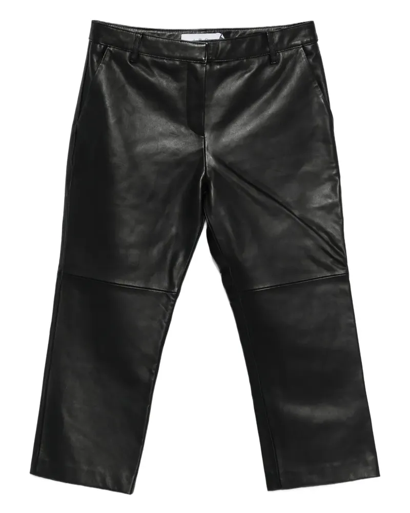 IRO Lederhose mit Einsätzen - Schwarz Schwarz