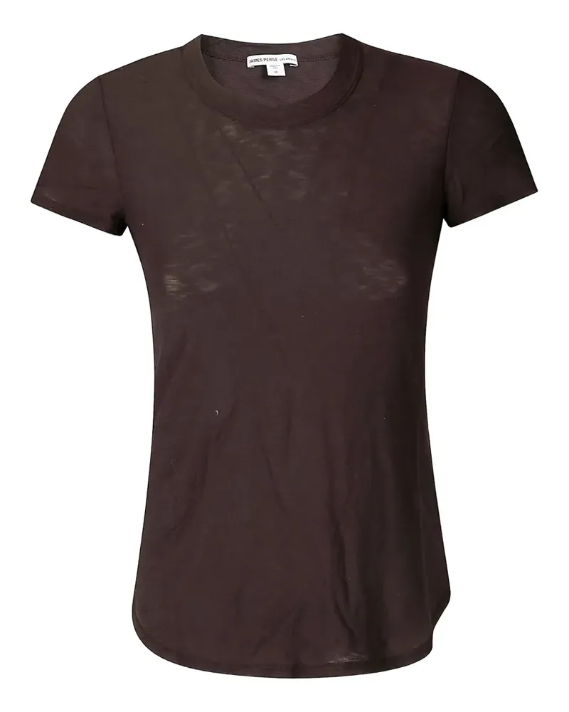 James Perse T-Shirt mit rundem Ausschnitt - Braun Braun