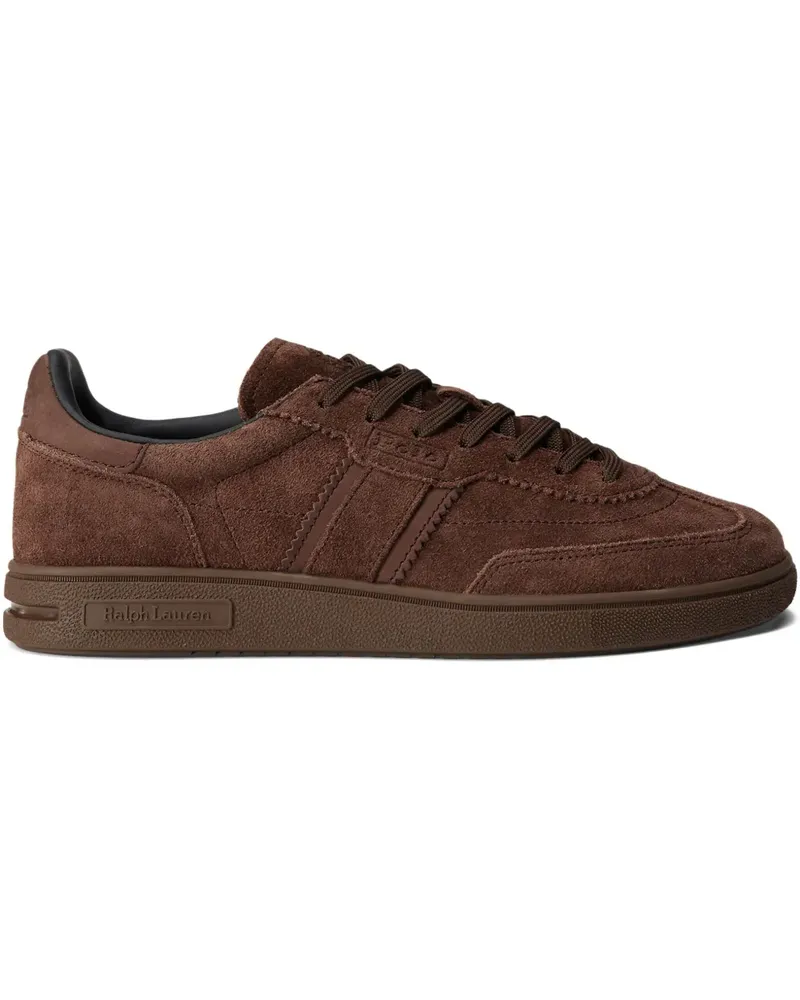 Ralph Lauren Sneakers aus Wildleder mit Logo-Detail - Braun Braun