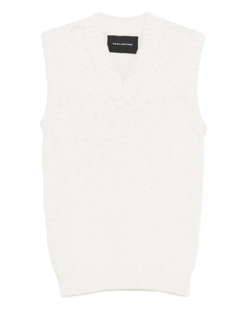 Tagliatore Pullunder mit V-Ausschnitt - Nude Nude