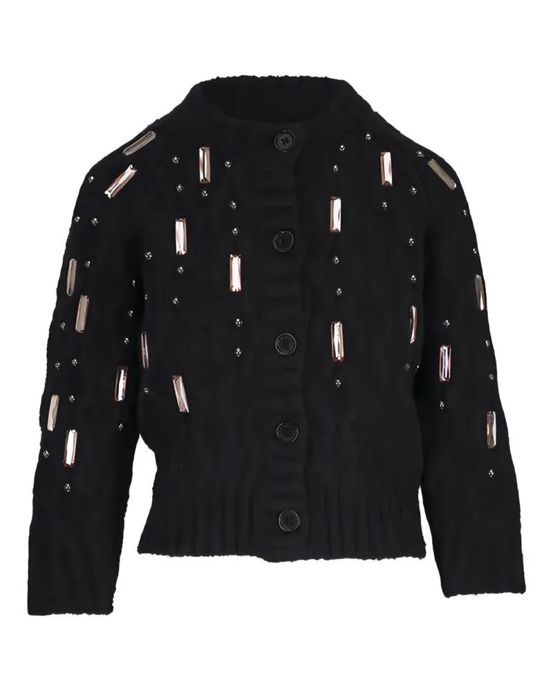Dorothee Schumacher Verzierter Cosy Diamonds Cardigan - Schwarz Schwarz