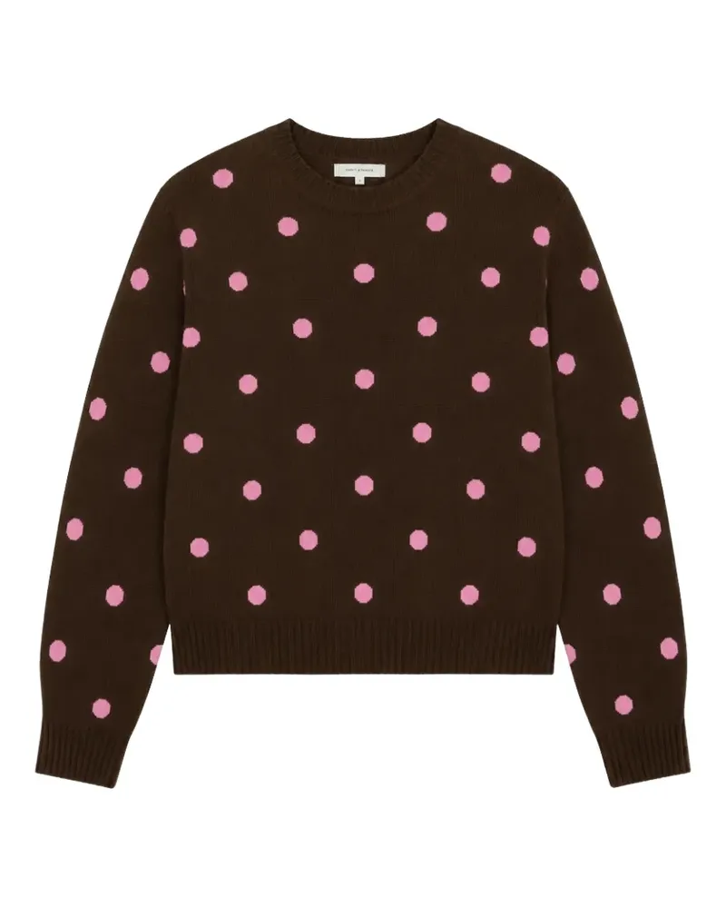 Chinti & Parker Pullover mit Polka Dots - Braun Braun