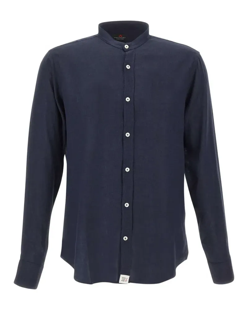 Peuterey Gordon Li mandarin-collar shirt - Blau Blau