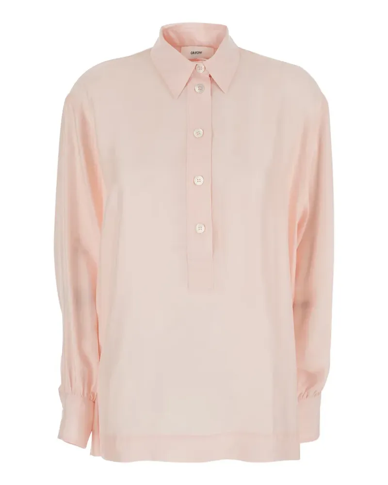 Mauro Grifoni button-placket long-sleeve blouse - Rosa Rosa
