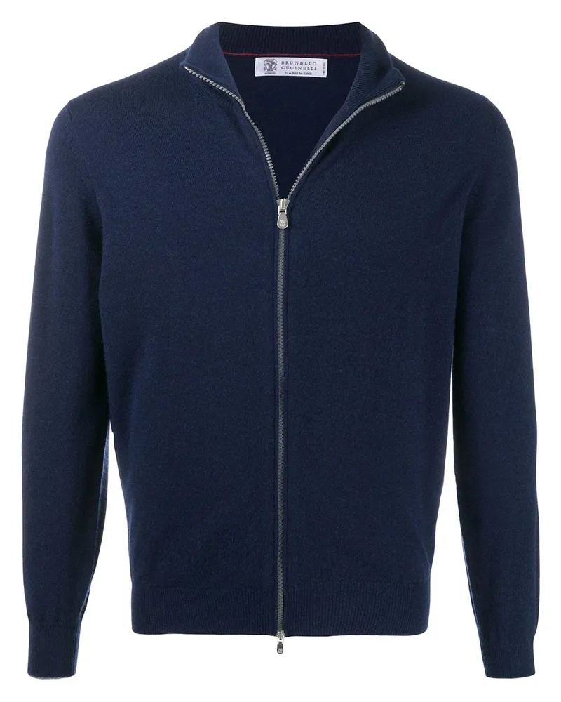 Brunello Cucinelli Cardigan mit Reißverschluss - Blau Blau