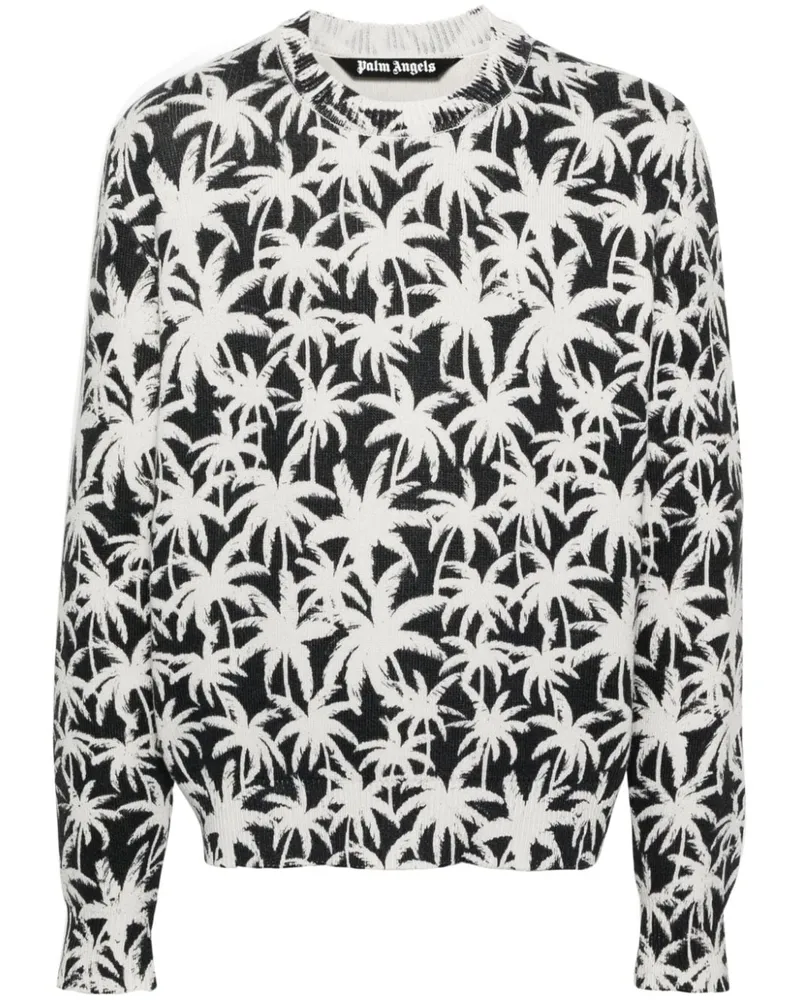 Palm Angels Gestrickter Palms Pullover - Schwarz Schwarz