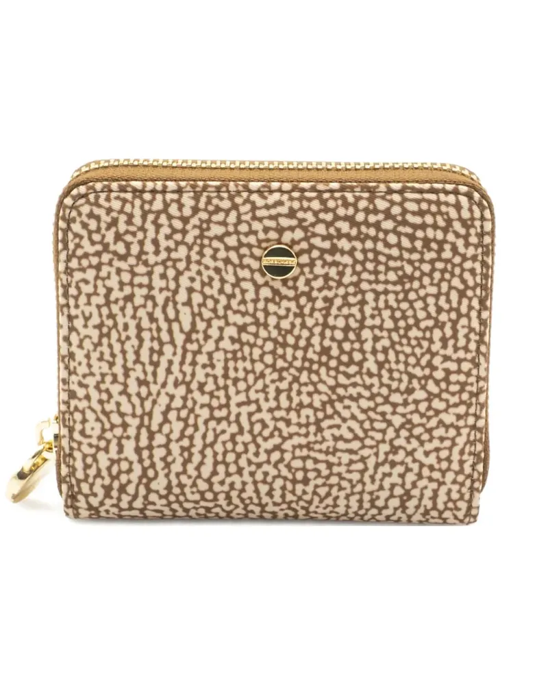 Borbonese medium Classica zip-around wallet - Nude Nude