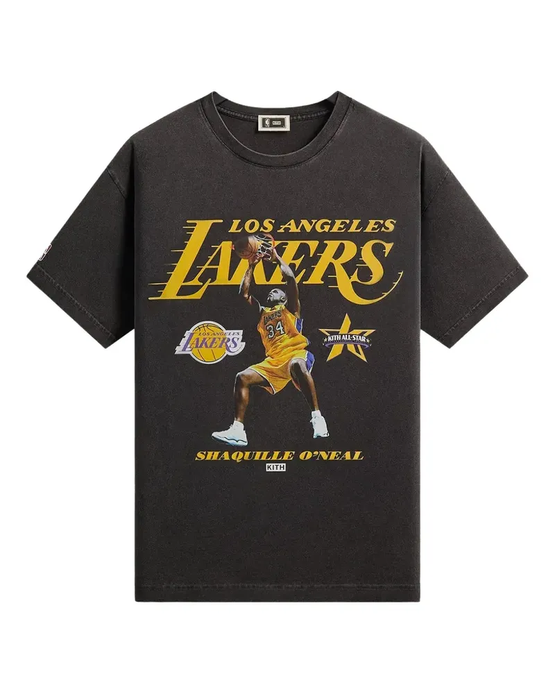 KITH x NBA Los Angeles Lakers Shaquille O'Neal T-Shirt - Schwarz Schwarz