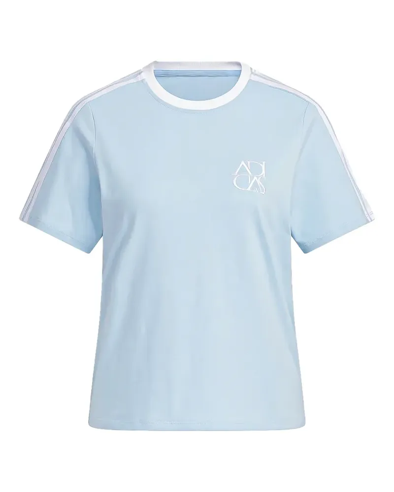 adidas Dance logo-embroidered T-shirt - Blau Blau