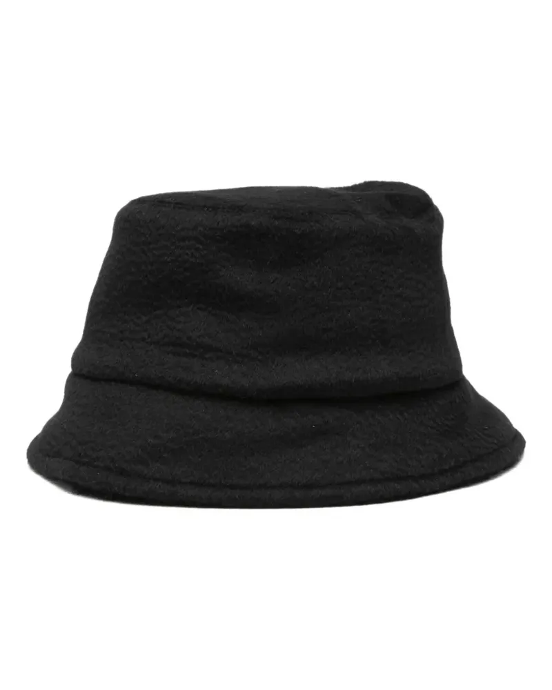Max Mara Fischerhut mit Logo-Schild - Schwarz Schwarz