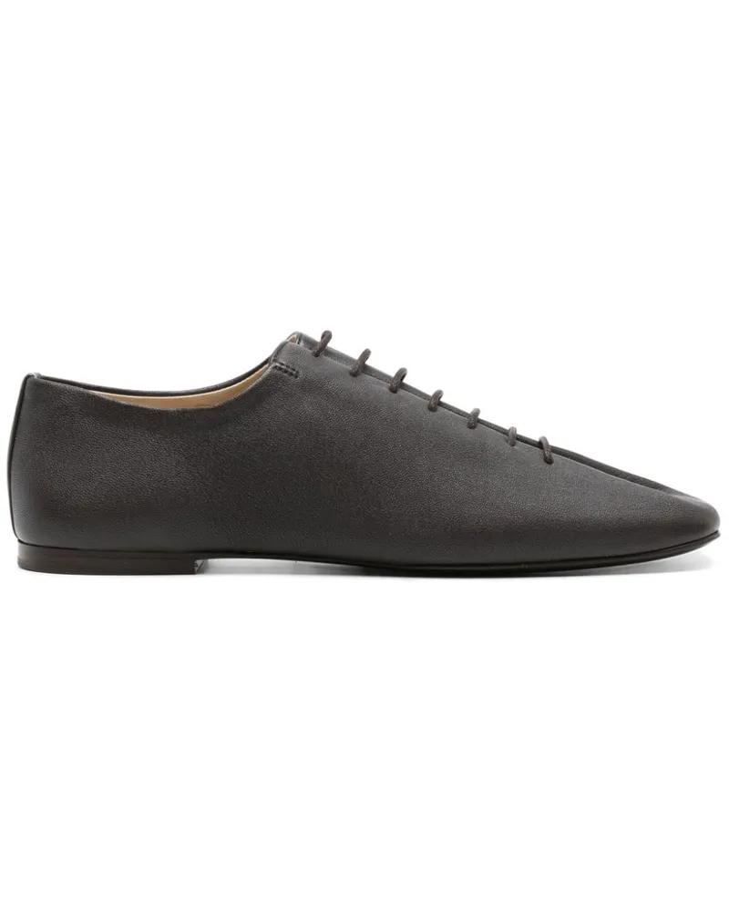Christophe Lemaire Gefaltete Souris Derby-Schuhe - Braun Braun
