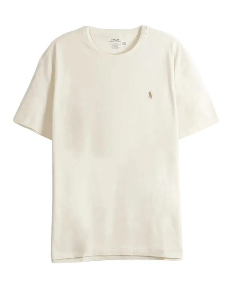 Ralph Lauren embroidered-logo T-shirt - Nude Nude