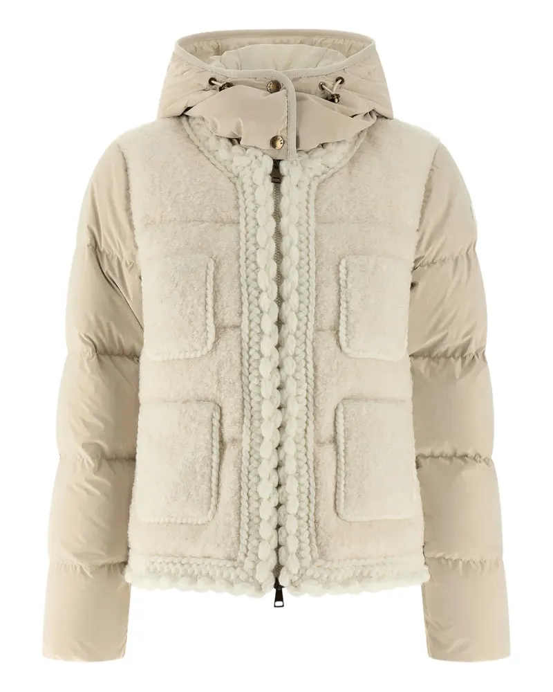 Moncler padded quilted down jacket - Nude Nude