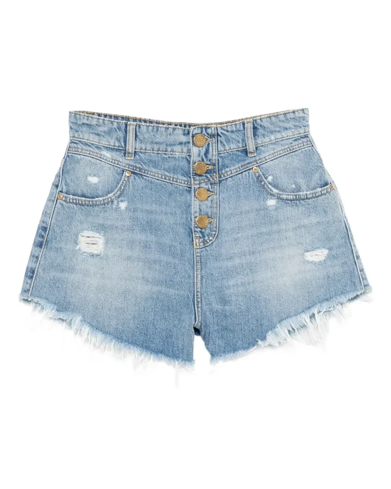 Pinko distressed frayed shorts - Blau Blau