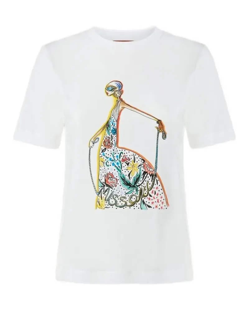 Missoni T-Shirt mit Print - Weiß Weiß