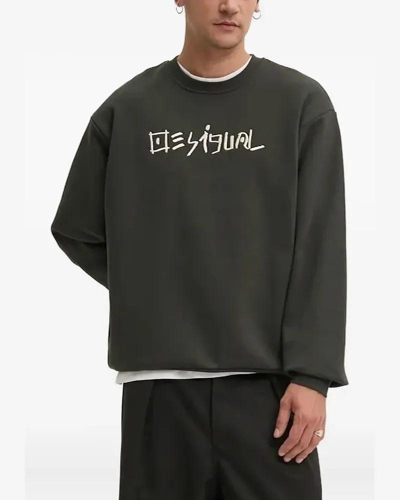 Desigual Sweatshirt mit Logo-Stickerei - Grün Grün