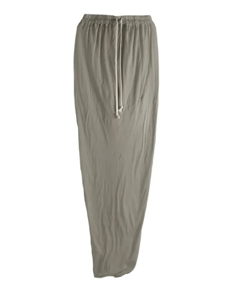 DRKSHDW by Rick Owens Maxirock mit Kordelzugbund und Schlitz hinten - Grau Grau