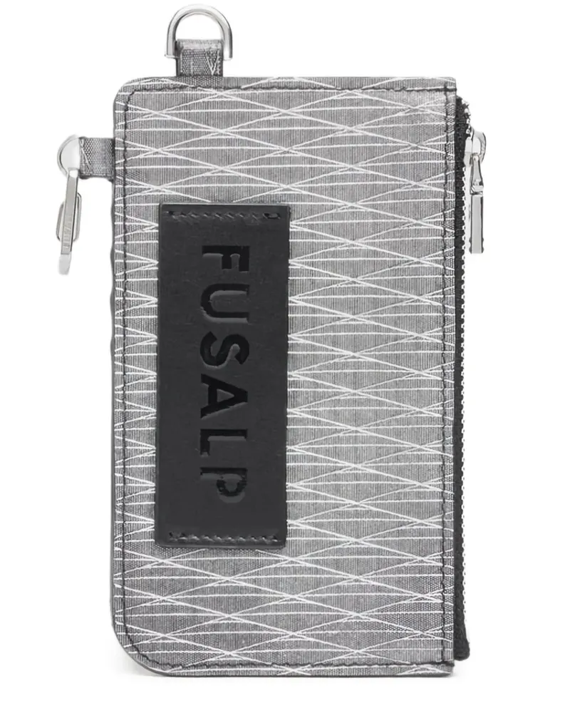 FUSALP Portemonnaie mit Rauten-Print - Silber Silber