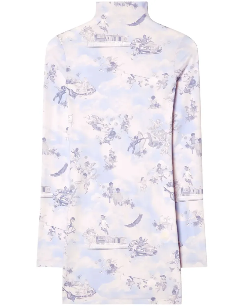 OFF-WHITE Fresco Minikleid - Rosa Rosa