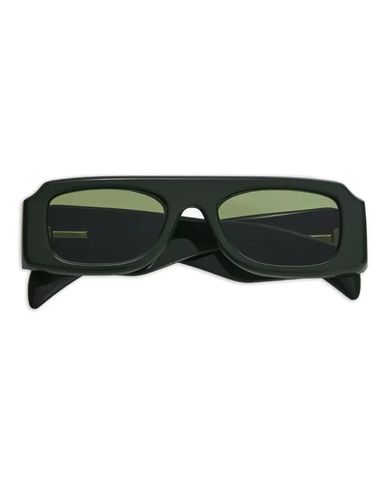 Jil Sander Edition 4 rectangle-frame sunglasses - Grün Grün