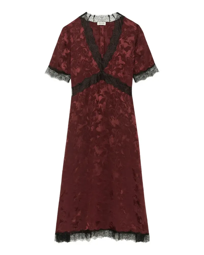 Zadig & Voltaire Redoxal Seidenkleid - Rot Rot