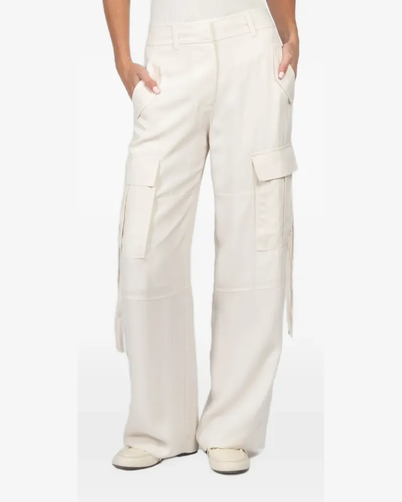 Ulla Johnson Pax cargo-pockets straight trousers - Nude Nude