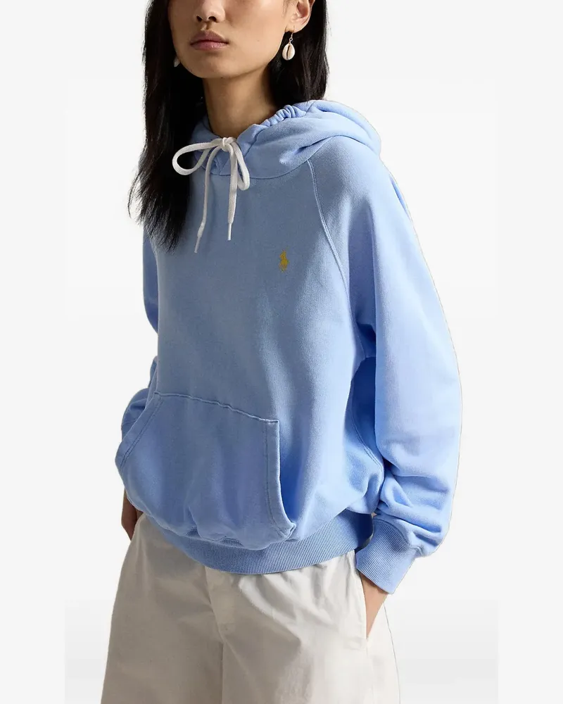 Ralph Lauren logo-embroidered hoodie - Blau Blau