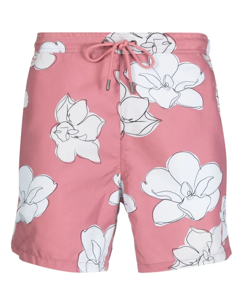 Ted Baker Badeshorts mit Blumen-Print Rot