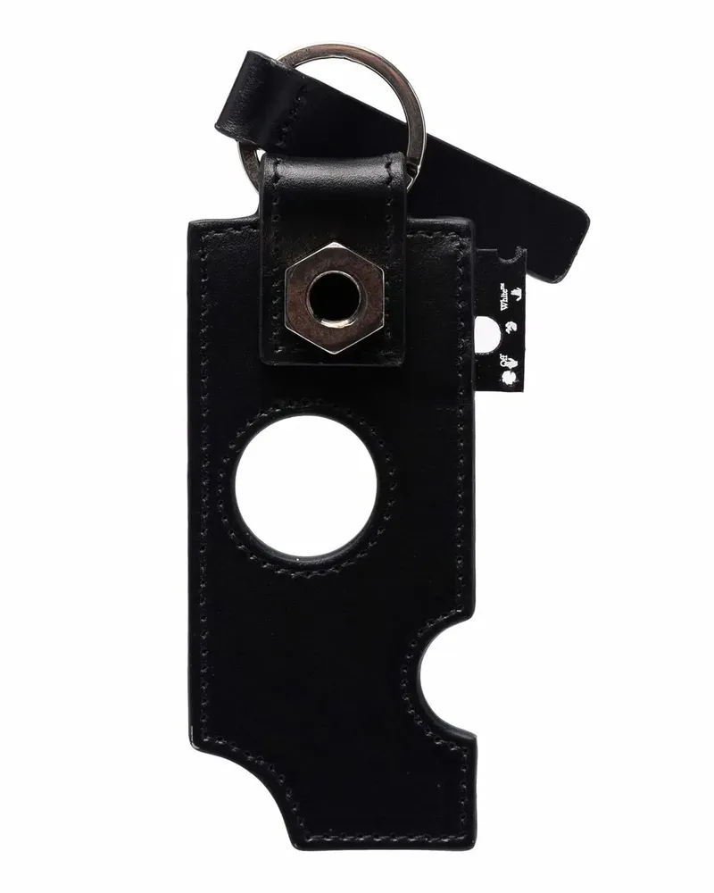 OFF-WHITE Schlüsselanhänger mit Cut-Outs - Schwarz Schwarz