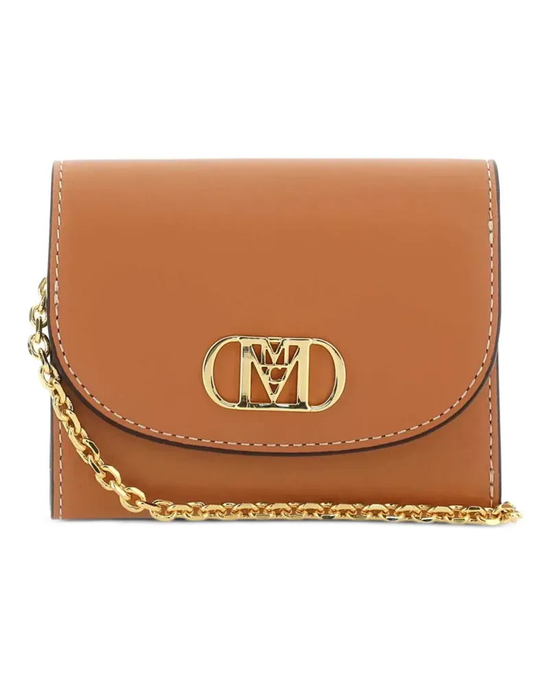 MCM mini Mode Travia logo leather wallet - Braun Braun