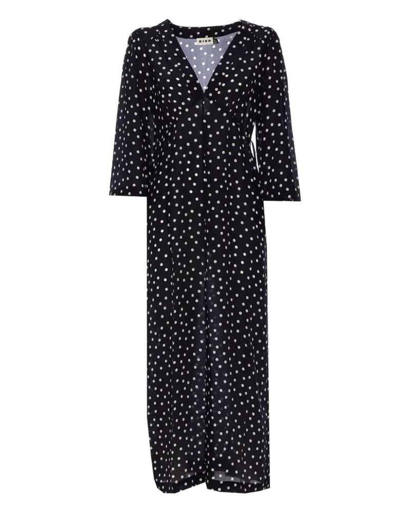 RIXO Dahlia Kleid - Schwarz Schwarz