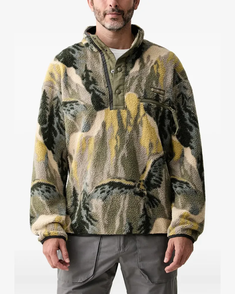 Columbia Sportswear Company Fleecepullover mit grafischem Print - Grün Grün