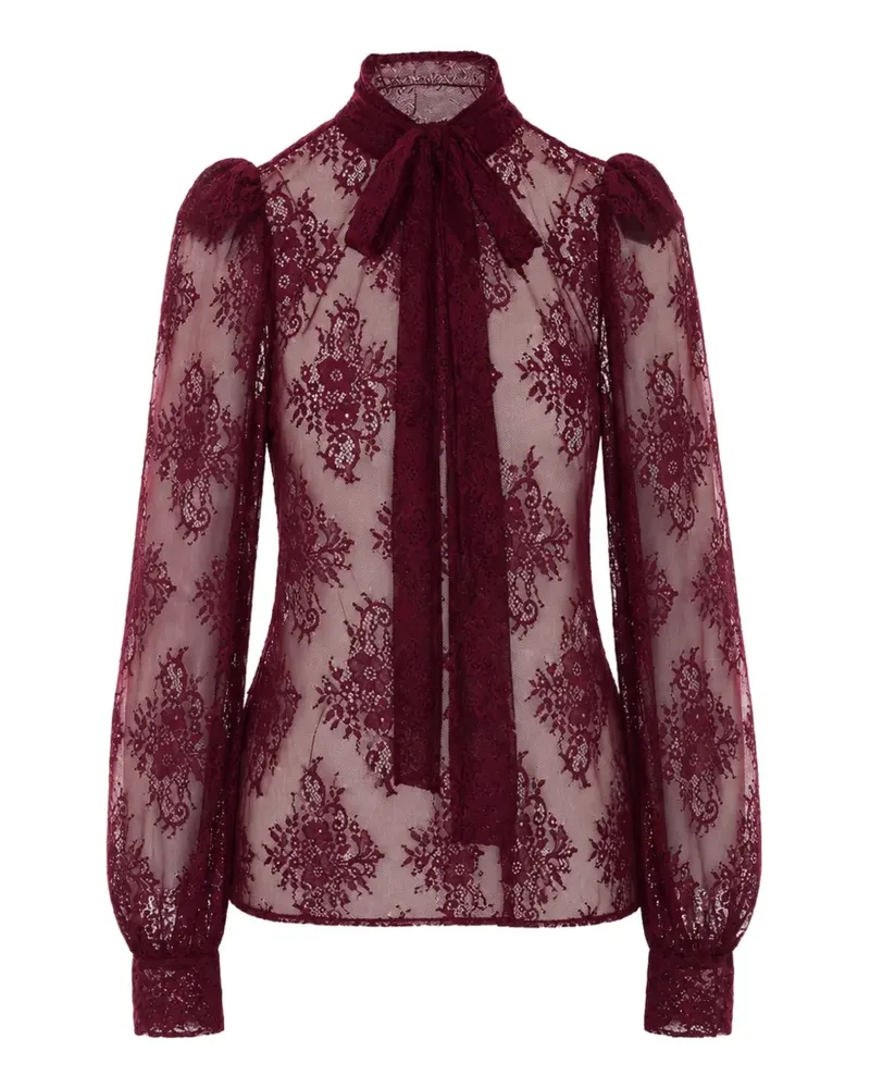 Aniye By Vivi pussy-bow lace blouse - Rot Rot