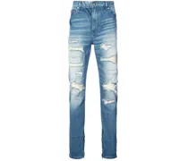 Gerade Jeans mit Distressed-Optik