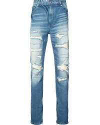 God's Masterful Children Gerade Jeans mit Distressed-Optik Blau