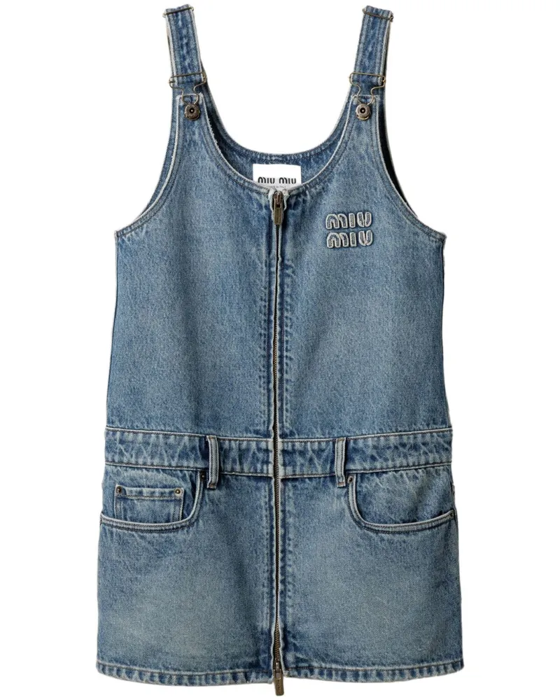 Miu Miu Klassisches Jeans-Minikleid - Blau Blau