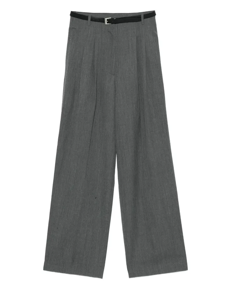 JUUN.J Plissierte Hose mit Gürtel - Grau Grau