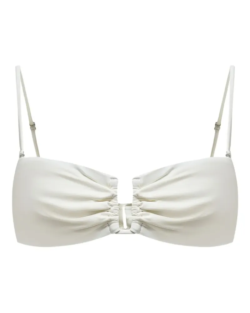 12 STOREEZ Gerafftes Bikinioberteil - Nude Nude