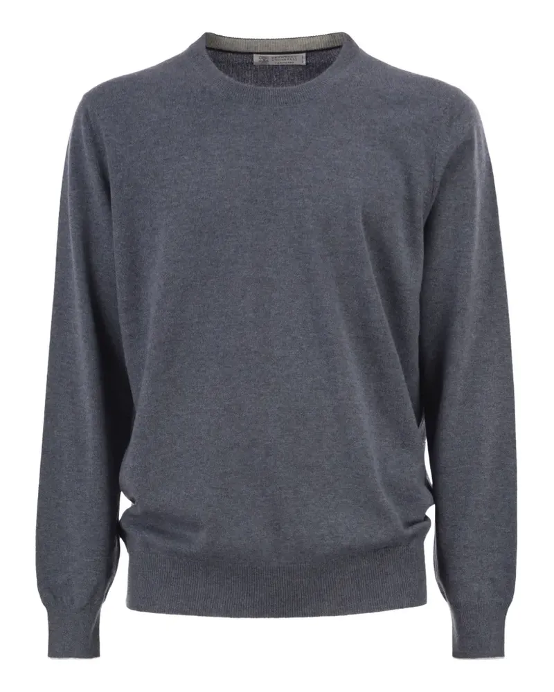 Brunello Cucinelli cashmere crew-neck sweater - Grau Grau