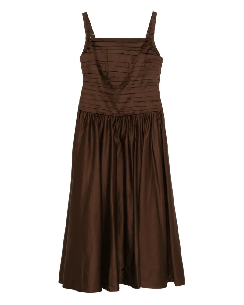 Aje. Star pleated midi dress - Braun Braun