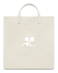 Courrèges Reedition Naplack Tote Bag Nude