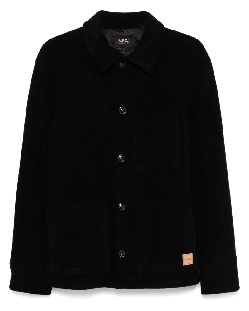 A.P.C. Emile Hemdjacke - Schwarz Schwarz