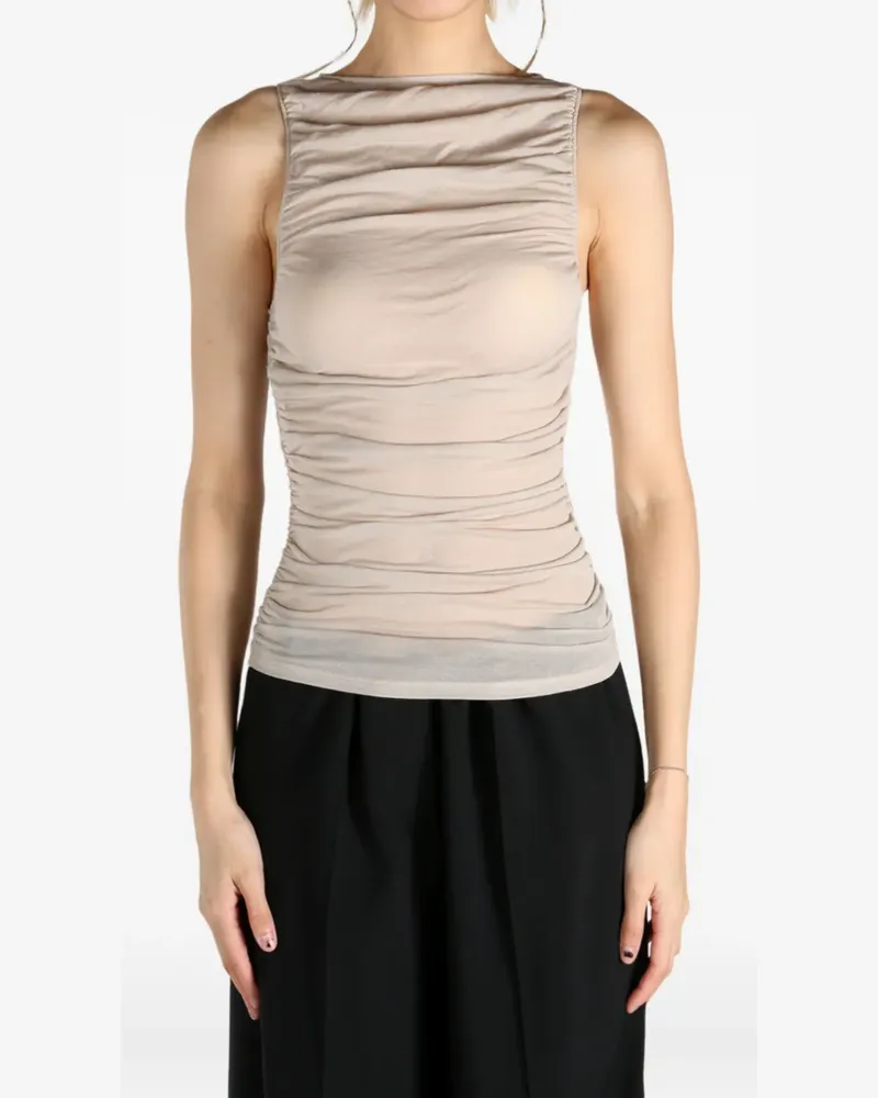 Paloma Wool Top mit Raffungen - Nude Nude