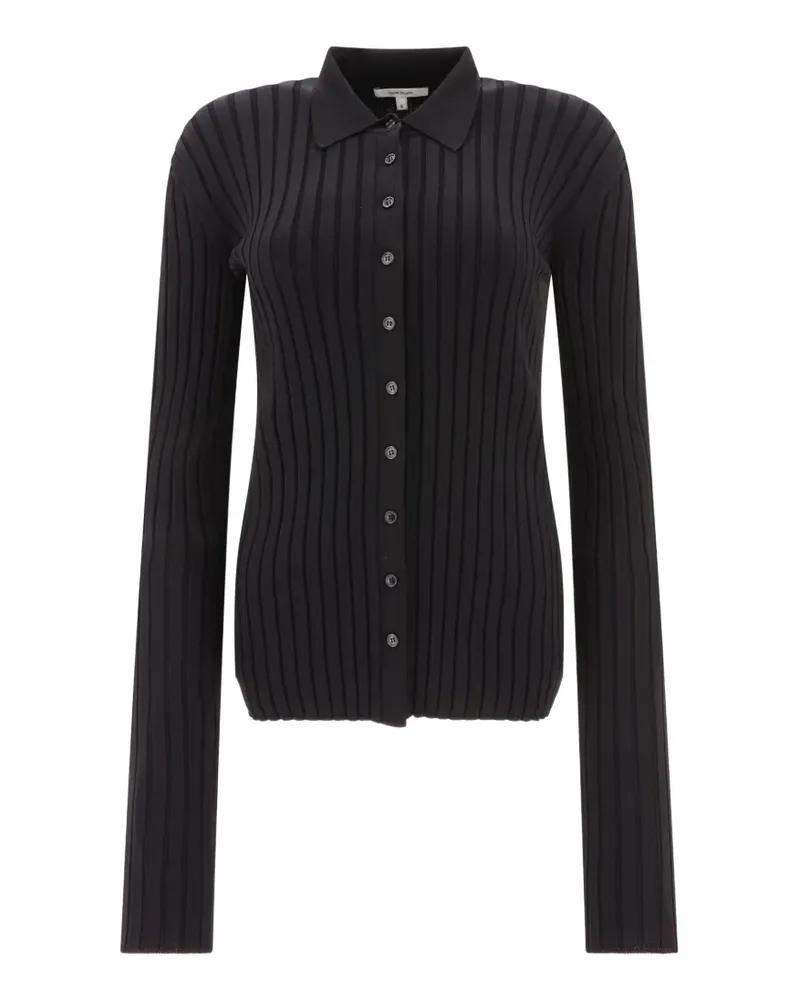 Nensi Dojaka ribbed-knit shirt - Schwarz Schwarz