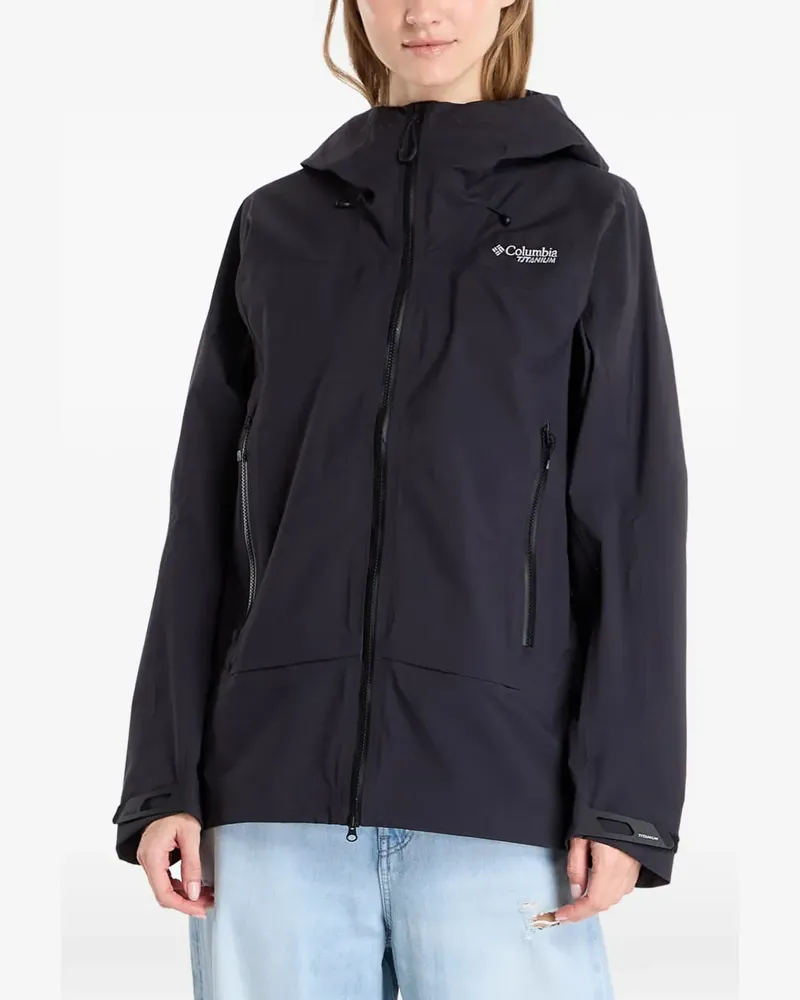 Columbia Sportswear Company Saudan Pro™ 3L Oversized-Kapuzenjacke - Schwarz Schwarz