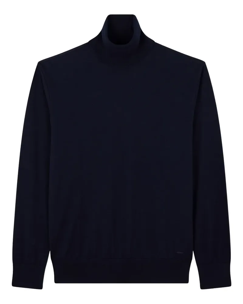 Paul & Shark Rollkragenpullover mit Hai-Stickerei - Blau Blau