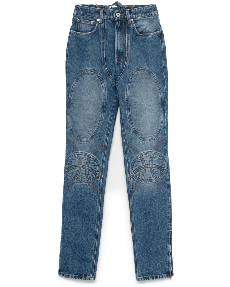 Jean Paul Gaultier Jeans mit Schnürung - Blau Blau