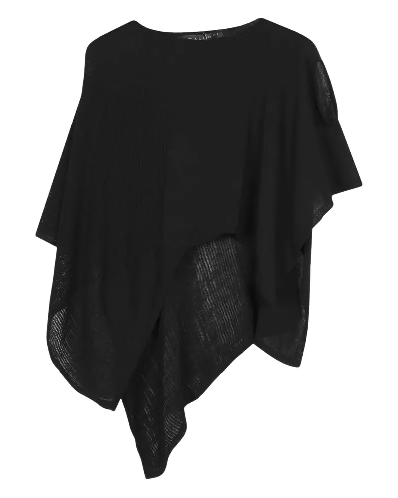 MALLONI Gestricktes Cape - Schwarz Schwarz