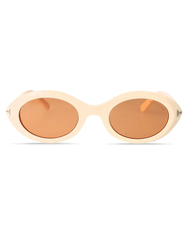 Tom Ford Sonnenbrille mit ovalem Gestell - Nude Nude